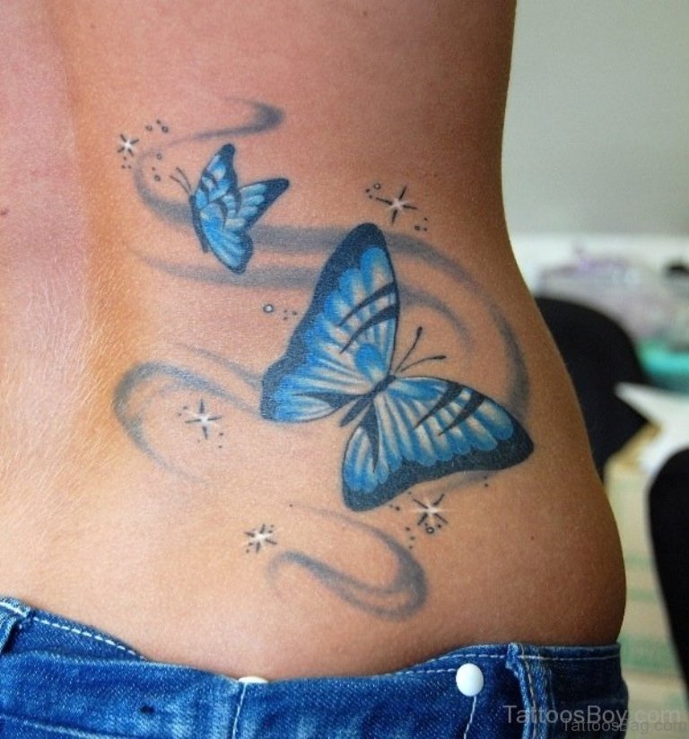 50 Cute Butterfly Tattoos On Waist