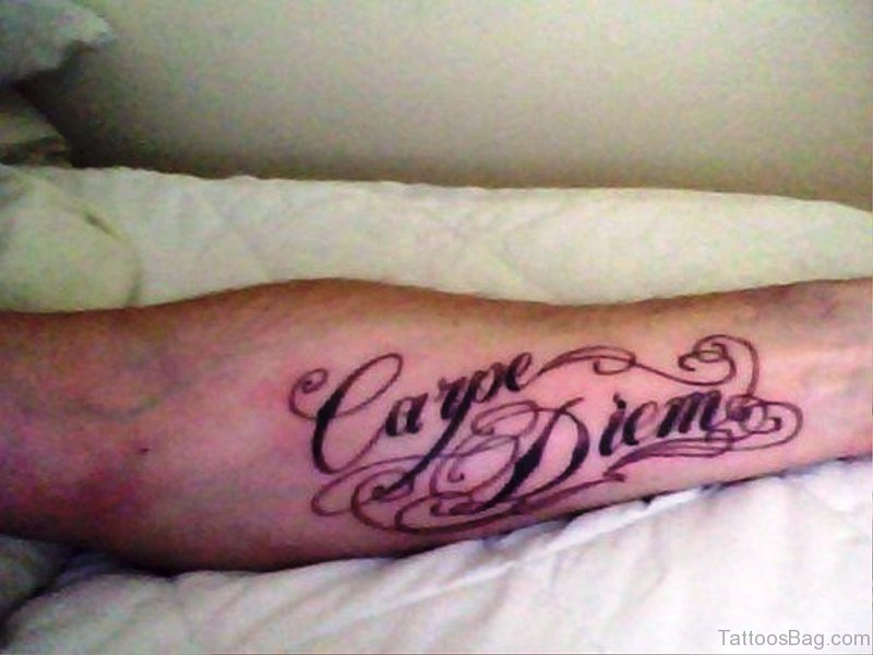 56 Attractive Carpe Diem Tattoos On Arm - Tattoo Designs – 