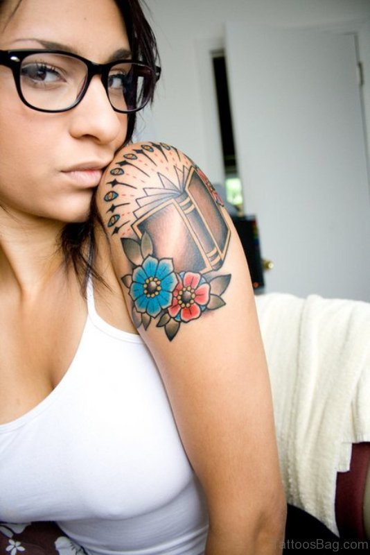 11 Trendy Book Tattoos On Shoulder - Tattoo Designs – 
