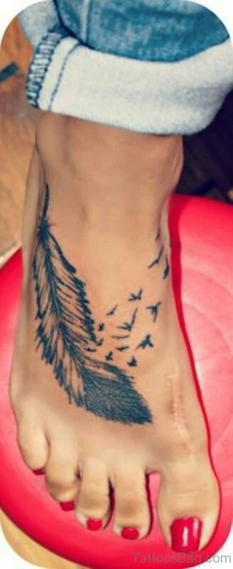 Excellent Feather Tattoo