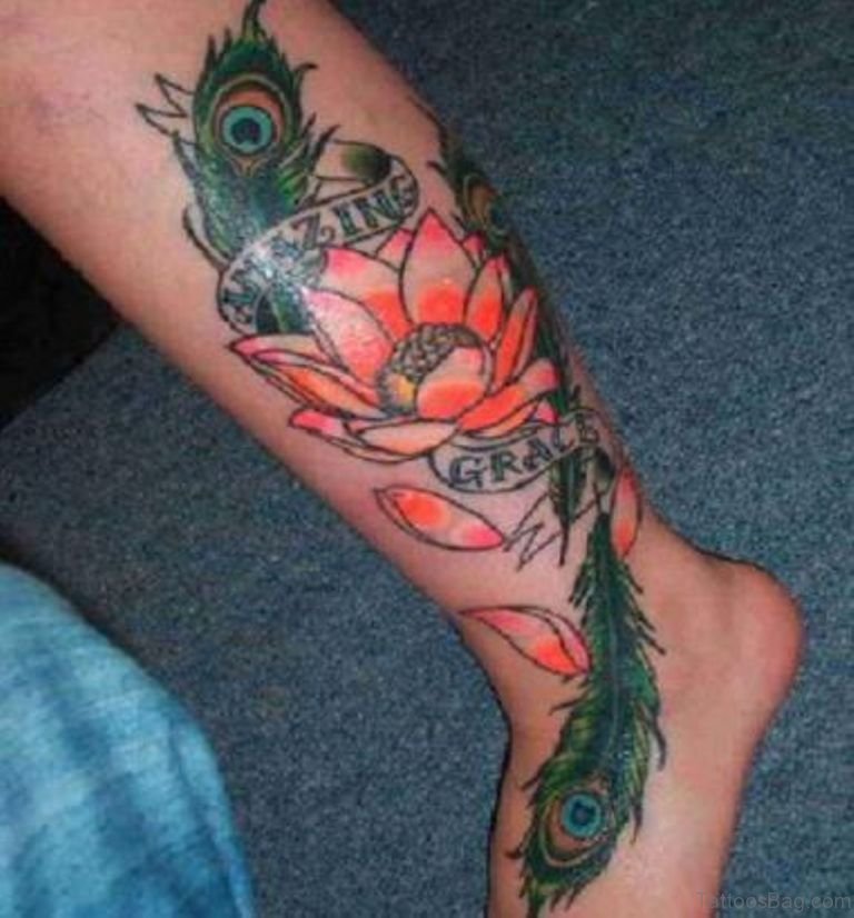 60 Excellent Feather Tattoo Designs On Leg - Tattoo Designs – 