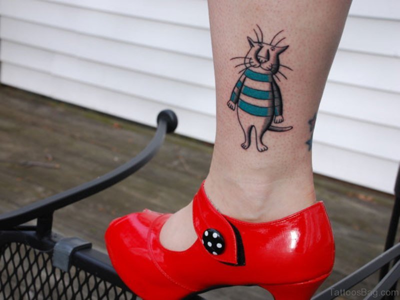 38 Best Cat Tattoos On Leg - Tattoo Designs – 