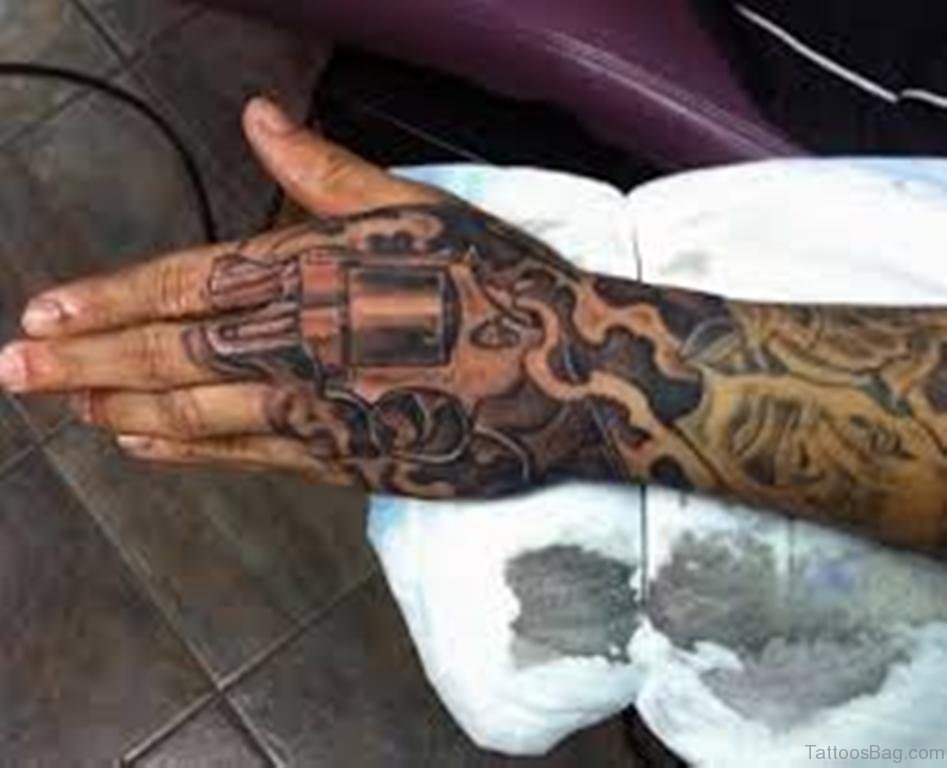 Glock Tattoo On Hand