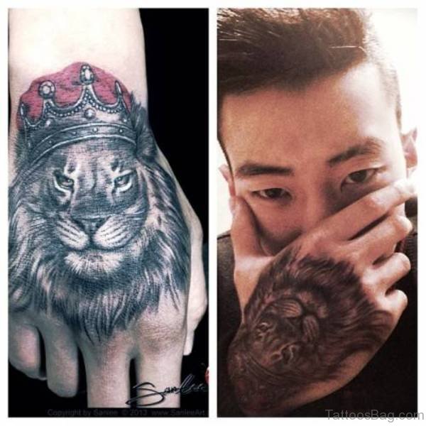 38 Elegant Lion Tattoos On Hand - Tattoo Designs – 