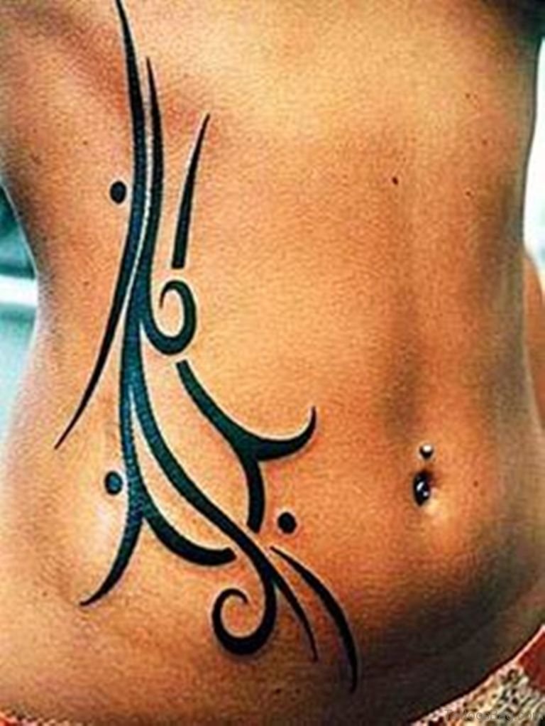 65 Elegant Tribal Tattoos For Waist - Tattoo Designs – 