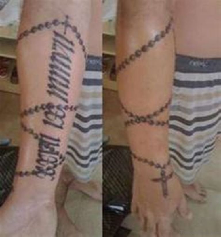 52 Great Rosary Tattoos On Arm - Tattoo Designs – 
