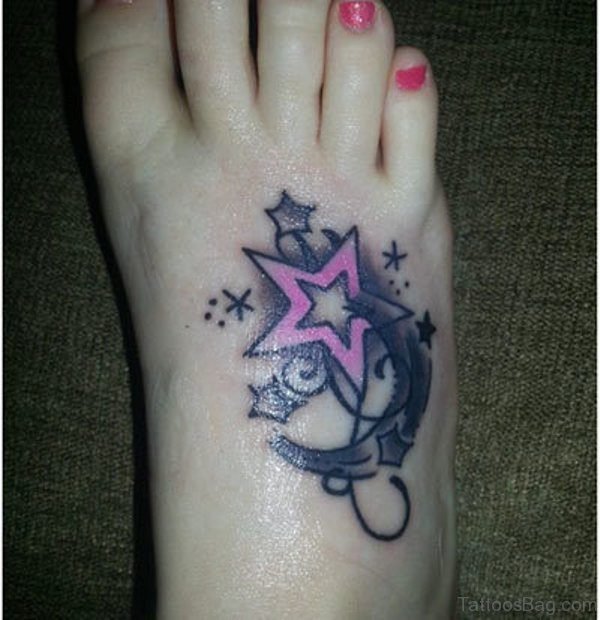 84 Cute Star Tattoo On Foot - Tattoo Designs – 
