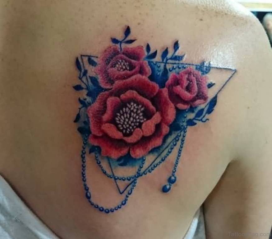 60 Graceful Flowers Tattoos On Upper Back - Tattoo Designs – TattoosBag.com