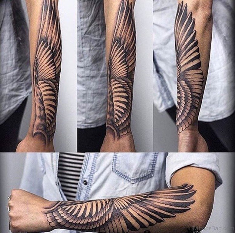 30 Awesome Wings Tattoos On Arm - Tattoo Designs – 