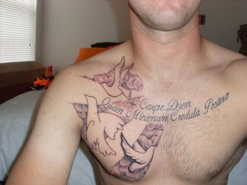 40 Ultimate Dove Tattoos For Chest - Tattoo Designs – TattoosBag.com