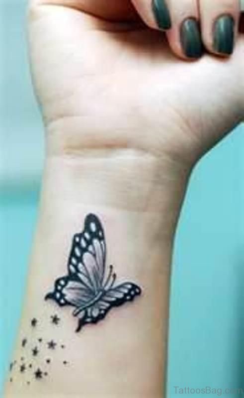 15 Fabulous Butterfly And Star Tattoos On Wrist - Tattoo Designs –  